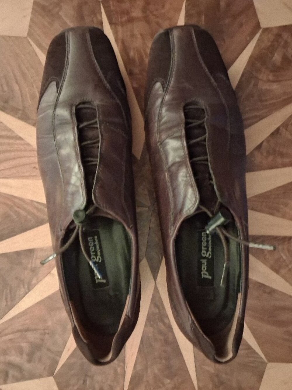 Paul Green Munchen Leather Womens Bicycle Toe Oxford Sneakers size UK 7 / US 9.5